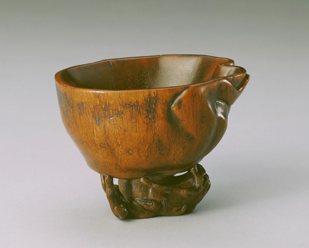 图片[1]-Rhinoceros horn carved deer cup-China Archive